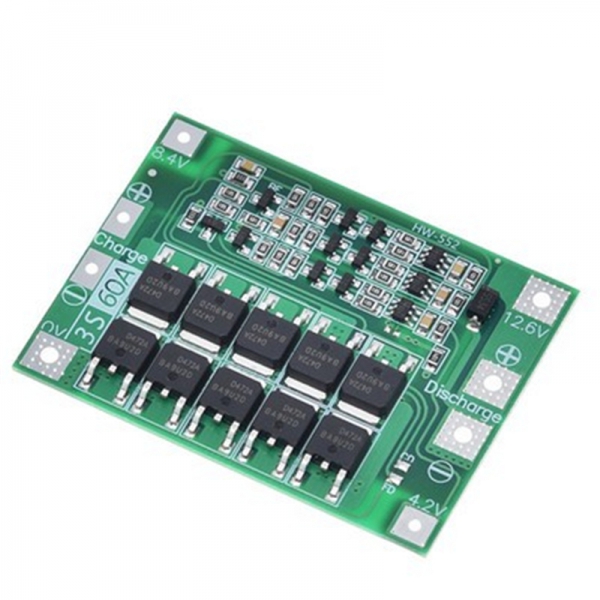 3 strings/4 strings 40A 60A lithium-ion battery charger protection board balanced/enhanced version can start electric drill