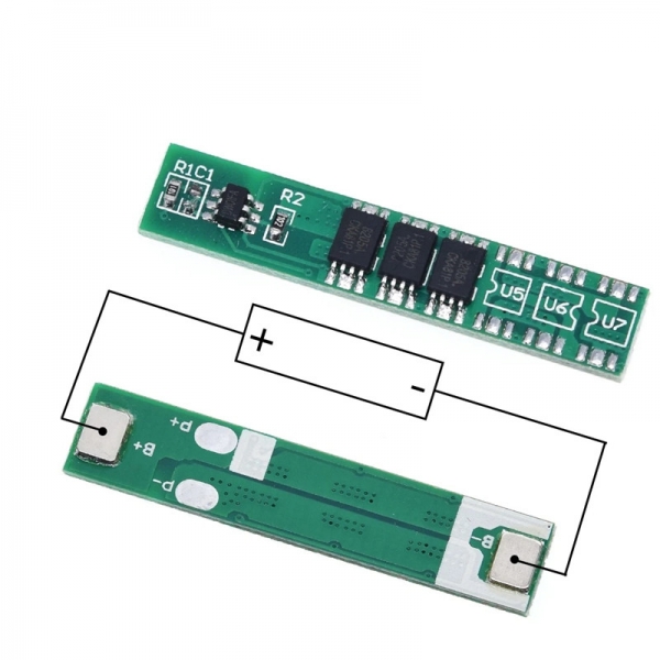 Single 3.7V lithium battery protection board 3/4 MOS 18650 polymer protection board 7.5A working current