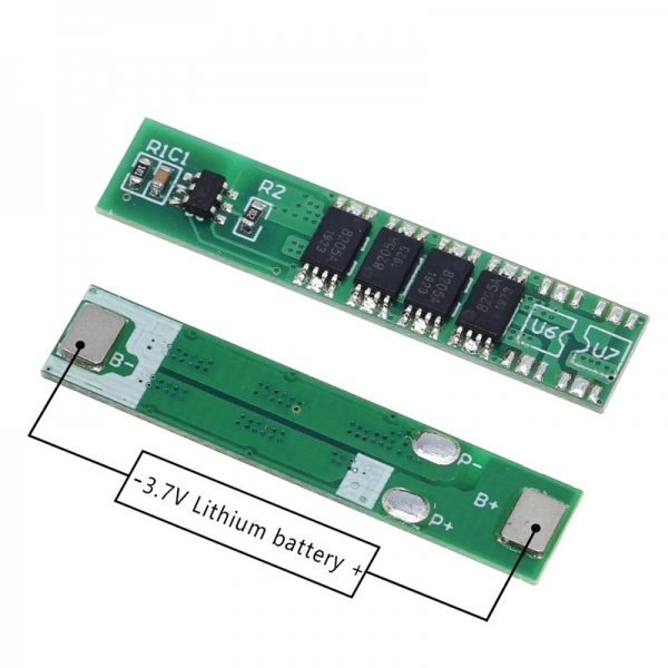 Single 3.7V lithium battery protection board 3/4 MOS 18650 polymer protection board 7.5A working current