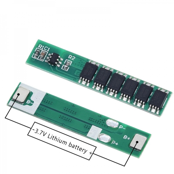 Single 3.7V lithium battery protection board 3/4 MOS 18650 polymer protection board 7.5A working current