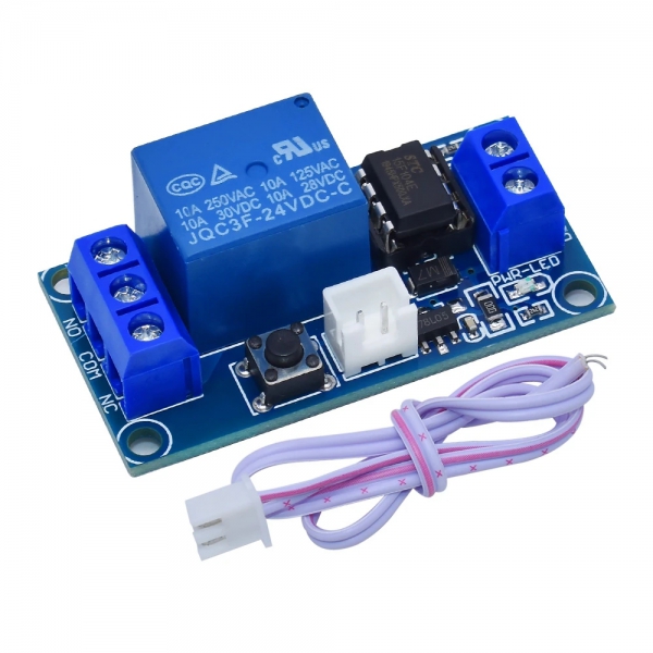 Single key bistable one key start stop self-locking relay module microcontroller controlled relay 5V1V24V