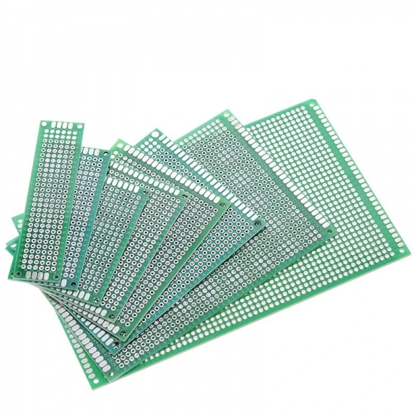 Double sided tin plating with a thickness of 1.5 high-quality fiberglass board, tin spraying experimental board, PCB 2.54 spacing hole board