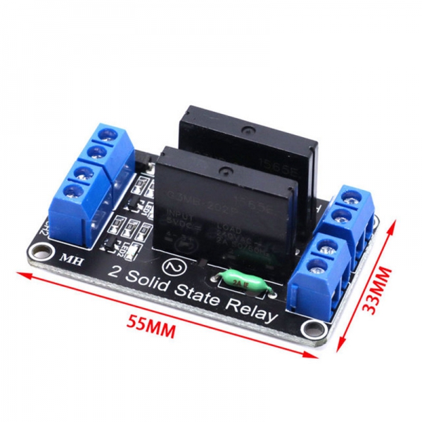 1/2/4/8 5V Low level Solid State Relay Module with Fused Solid State Relay 250V2A