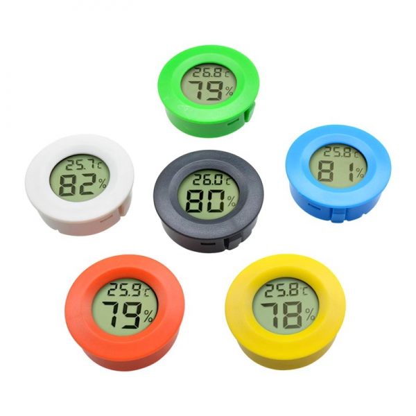 Circular electronic temperature and humidity meter, crawler type electronic temperature and humidity meter, acrylic box climbing box thermometer