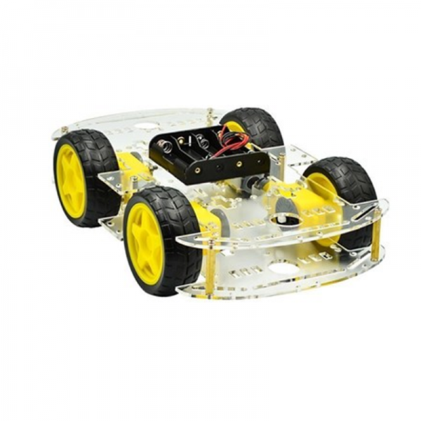 4WD intelligent car chassis/tracking car/robot car chassis/speed measurement/battery box delivery 2WD car