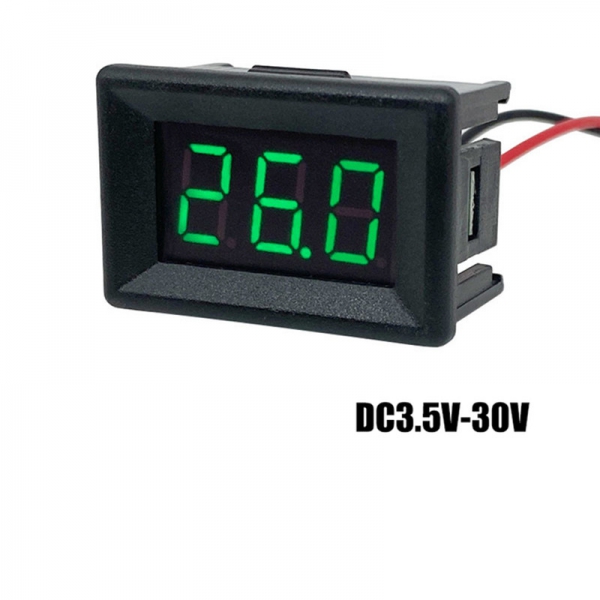 Cased 0.36-inch two-wire voltmeter 4V-30V DC digital display meter digital voltmeter