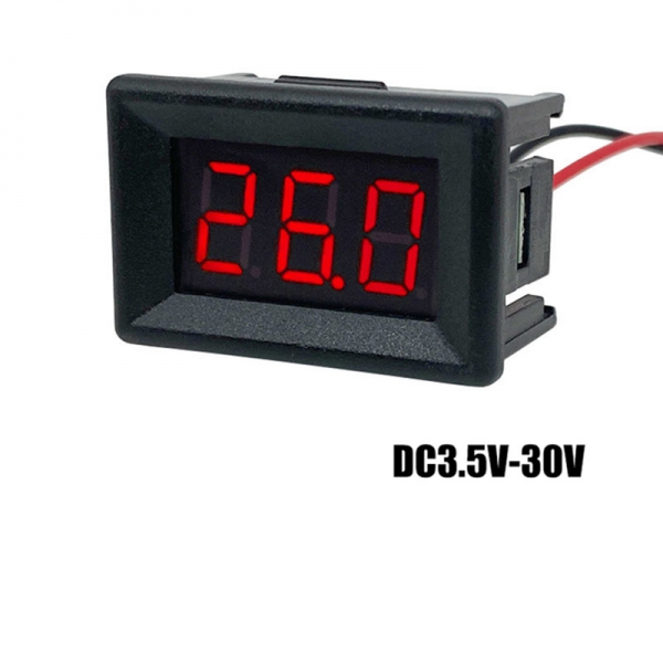 Cased 0.36-inch two-wire voltmeter 4V-30V DC digital display meter digital voltmeter