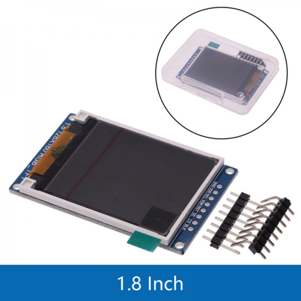 High definition SPI interface 1.44-inch/1.8-inch TFT display color screen LCD screen ST7735 driver IC compatible.