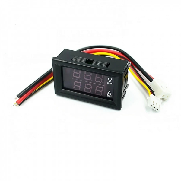 DC0-100V/10A 50A 100A LED DC Dual Display Digital Current and Voltage Meter with Digital Header