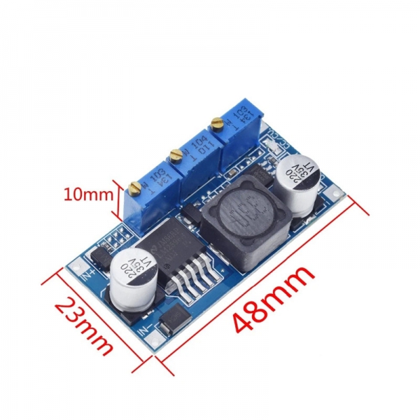 Blue board LM2596 constant current and constant voltage LED driver lithium-ion battery charging power module with high efficiency and low heat