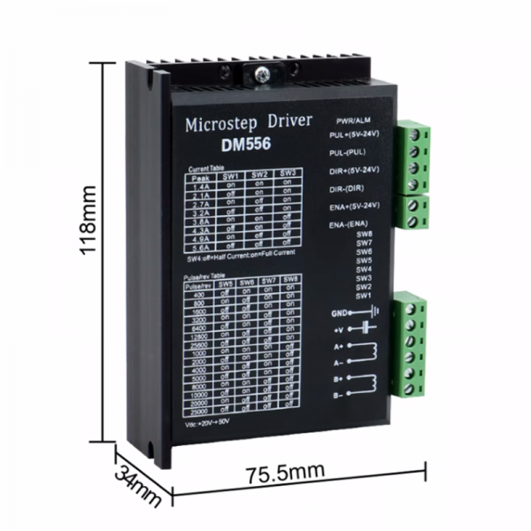 DM542 DSP digital 57/60/86 stepper motor driver replaces Rexay DM542/DM556