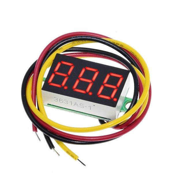 Three wire DC digital voltmeter head 0.36-inch LED digital voltmeter DC0V-30V reverse protection