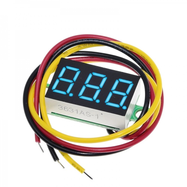 Three wire DC digital voltmeter head 0.36-inch LED digital voltmeter DC0V-30V reverse protection