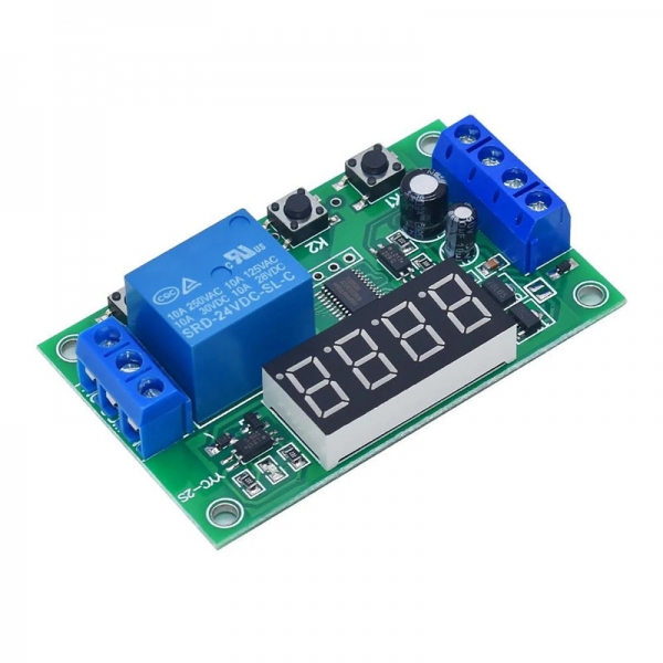 YYC-2S 1-channel relay module cycle triggering delay power-off timing circuit 5V1V24V delay switch