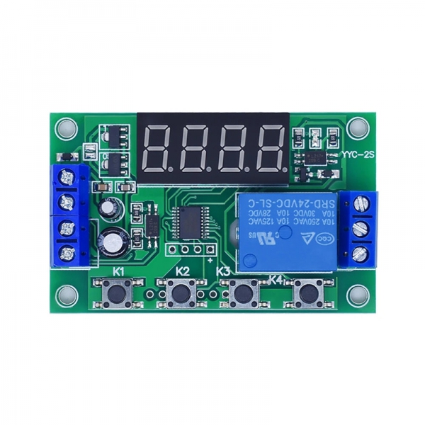 YYC-2S 1-channel relay module cycle triggering delay power-off timing circuit 5V1V24V delay switch