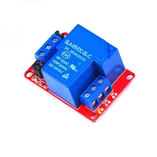 1 relay module 5V1V24V with optocoupler isolation supports 30A250V high and low level triggering of high current