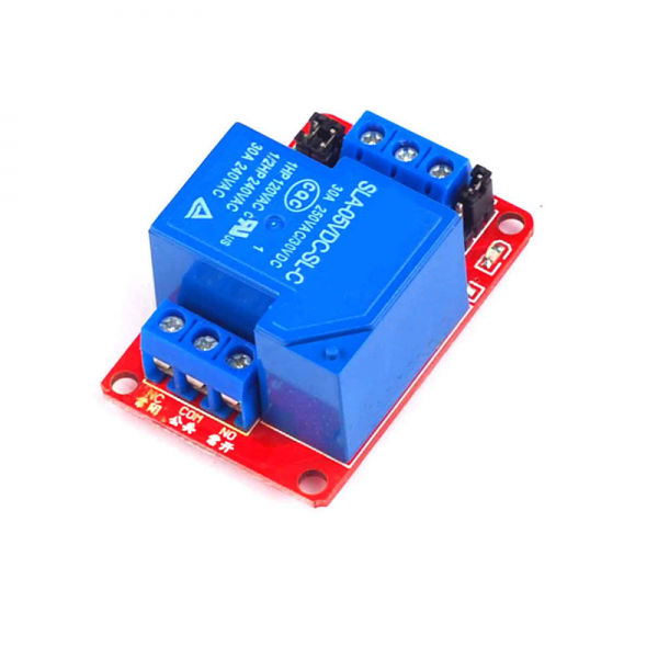 1 relay module 5V1V24V with optocoupler isolation supports 30A250V high and low level triggering of high current