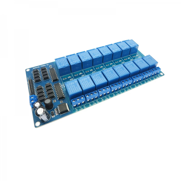 16 way relay 5V1V24V optocoupler isolation high and low level triggering PLC control board multi-channel relay module