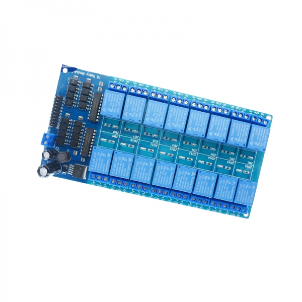 16 way relay 5V1V24V optocoupler isolation high and low level triggering PLC control board multi-channel relay module