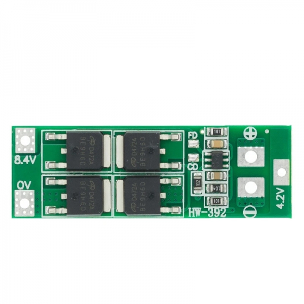 2 strings of 7.4V 8.4V 18650 lithium battery protection board with balanced 20A current