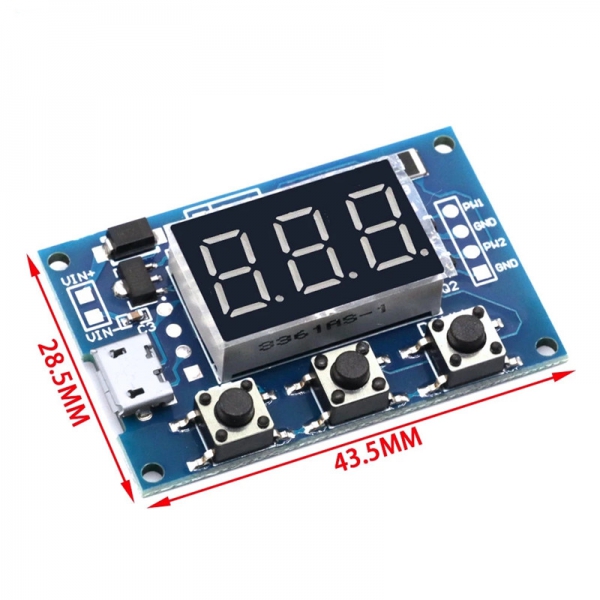 2-channel PWM pulse frequency duty cycle adjustable square wave rectangular wave signal generator stepper motor drive module