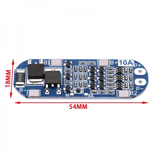 3 series 11.1V 12V 12.6V lithium battery protection board with overcharge, over discharge, short circuit function 10A current limiting