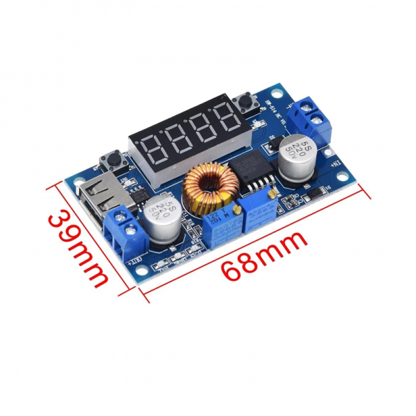  5A constant voltage constant current step-down power module LED driver with USB port power bank conversion board lithium battery charging board