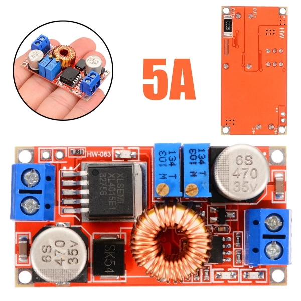 Constant current, constant voltage, high current 5A lithium-ion battery charging LED driver step-down constant current power supply module