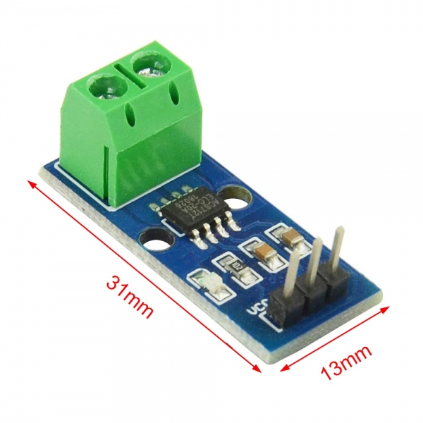 ACS712 current sensor module current detection module 5A20A30A green terminal straight pin