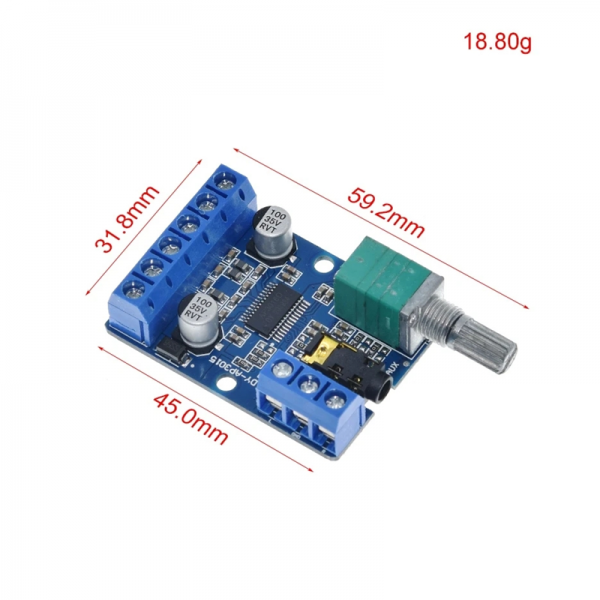 30Wx2 high-power stereo digital amplifier board 12V/24V power supply DIY amplifier module DY-AP3015