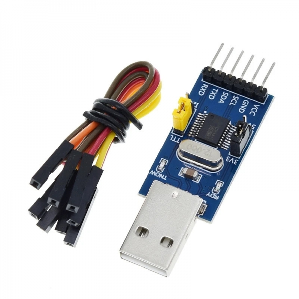 CH341T 2-in-1 module USB to I2C IIC UART USB to TTL MCU serial port downloader