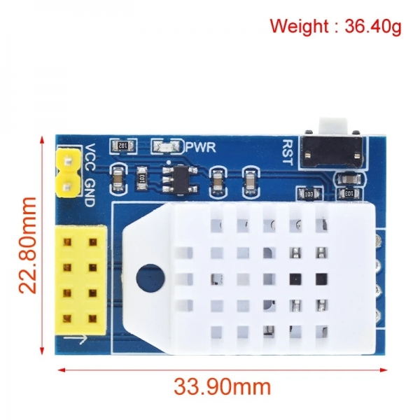 ESP8266 ESP-01 ESP-01S DHT11/AM2302 DHT22 Temperature and Humidity WiFi Node Module