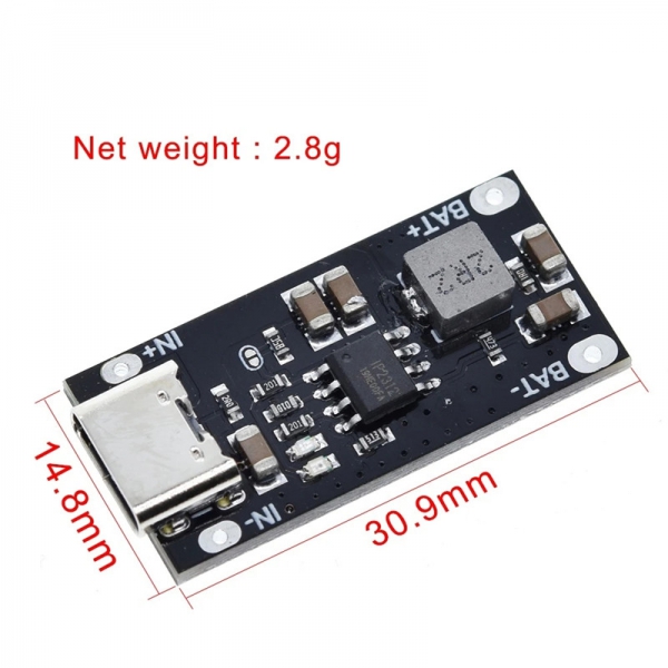 IP2312 polymer ternary lithium battery fast charging board 3A 5V to 4.2V 4.35V Type-C