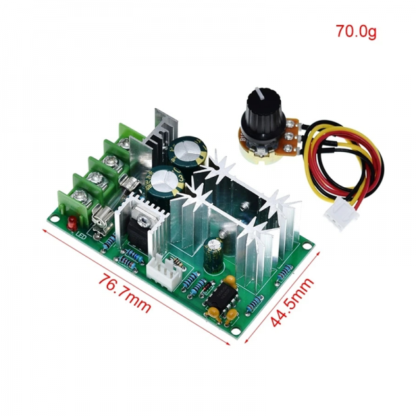  DC motor speed regulator 12V24V36V48V high-power drive module PWM controller 20A regulator