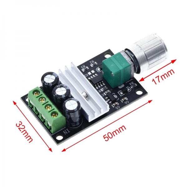 PWM DC motor speed regulator 6V12V24V28V 3A speed control switch 1203BK