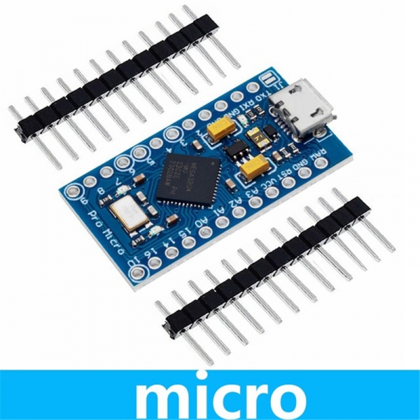 Pro Micro adopts Atmega32U4‘s own USB update program 5V/16M microcontroller development board