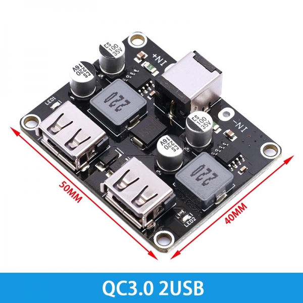 DC voltage reduction module QC2.0 QC3.0 fast charging USB mobile phone charging board supports Apple Huawei FCP