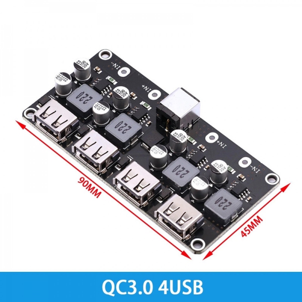 DC voltage reduction module QC2.0 QC3.0 fast charging USB mobile phone charging board supports Apple Huawei FCP