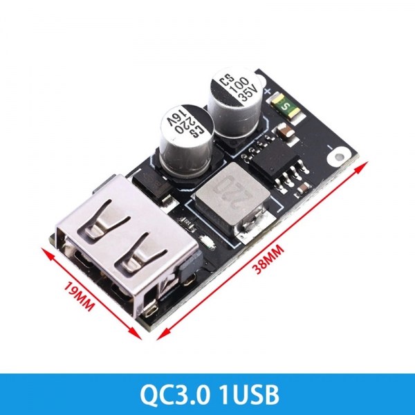 DC voltage reduction module QC2.0 QC3.0 fast charging USB mobile phone charging board supports Apple Huawei FCP