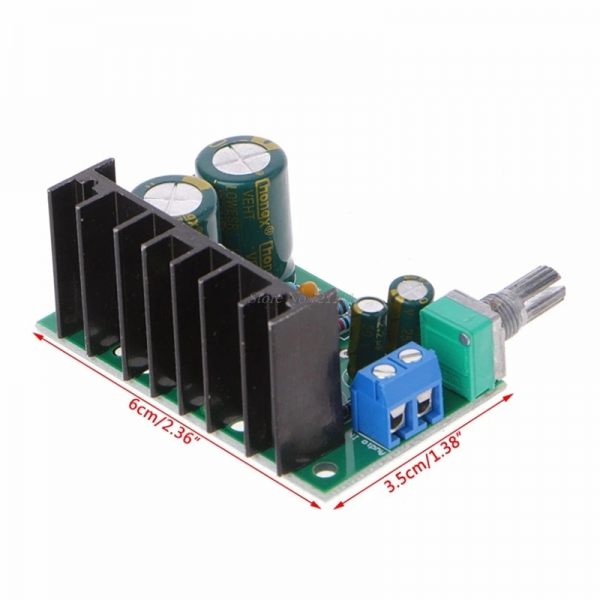  TDA2050 monaural power amplifier board audio power amplifier module 1-channel single power supply 12-24V5W-120W