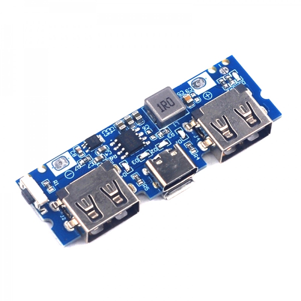 Type-C charging port dual USB power bank power board 5V2.4A portable power bank DIY motherboard boost module