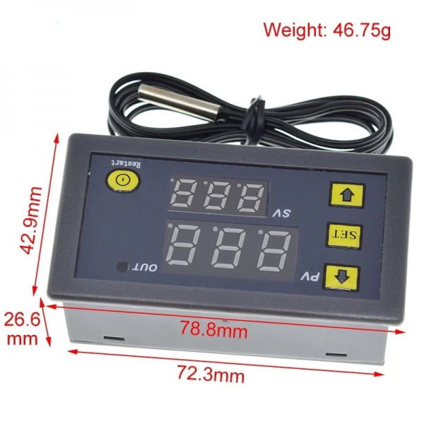 W3230 temperature controller, digital temperature controller module, temperature control switch, miniature temperature control board